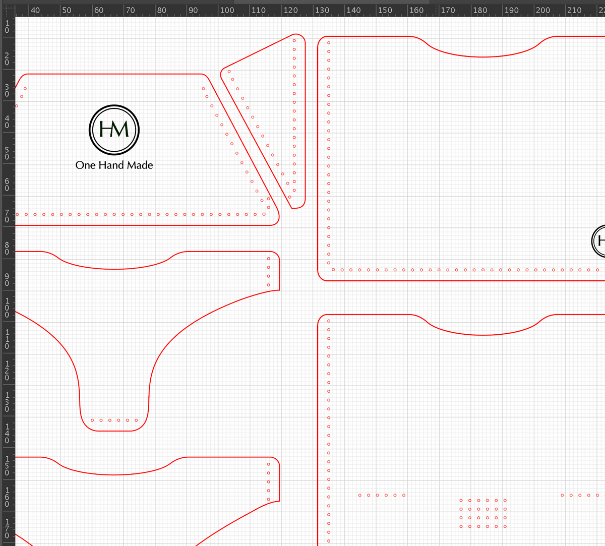 Customizable Leather Wallet Pattern: DIY Cardholder Template (PDF, SVG, Ai File)