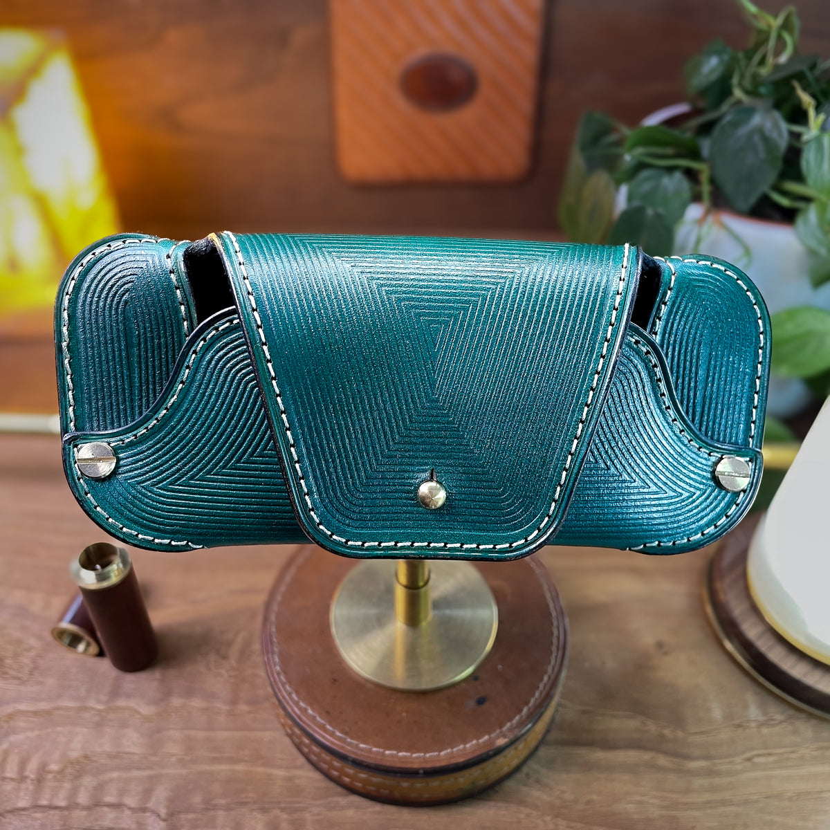 Leather Glasses Case Pattern: DIY Eyewear Template (PDF, Ai, SVG)