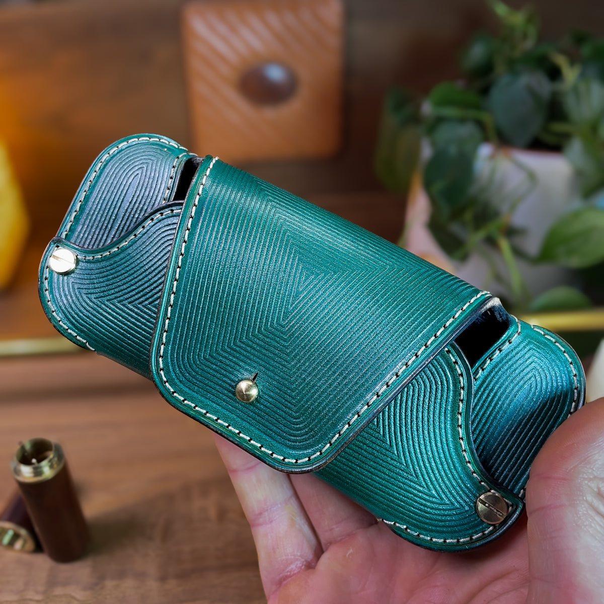 Leather Glasses Case Pattern: DIY Eyewear Template (PDF, Ai, SVG)
