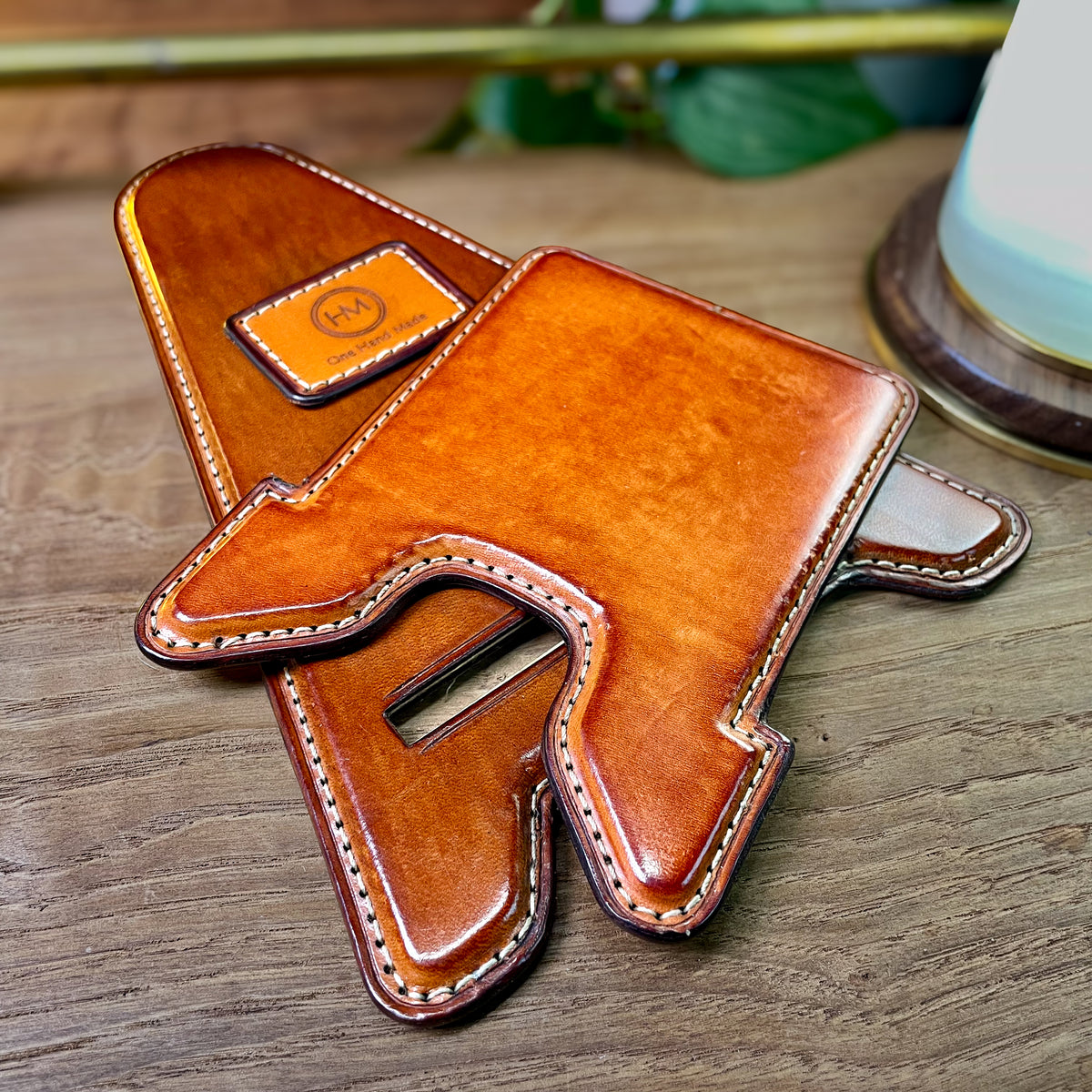 Leather Phone Stand Pattern - Foldable Design (PDF, Ai, SVG).