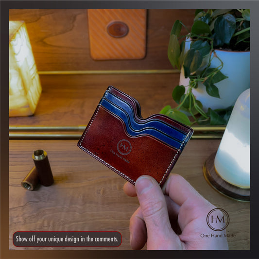 Customizable Leather Wallet Pattern: DIY Cardholder Template (PDF, SVG, Ai File)