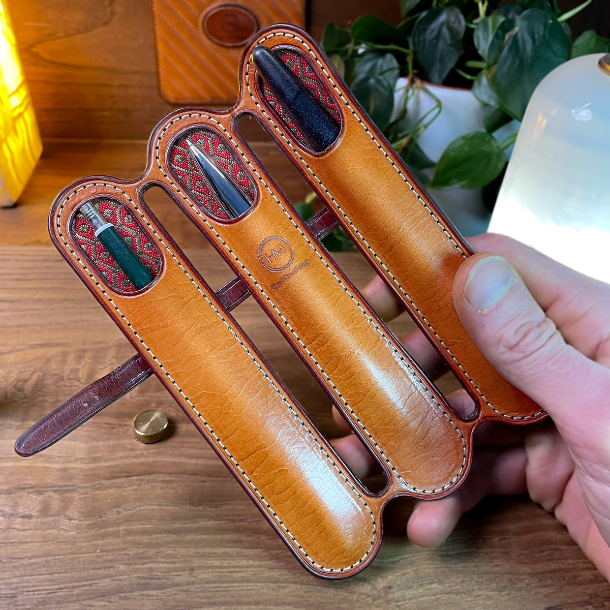 Leather Pen Case - DIY Pattern - Artisanal Leathercraft Model (PDF, SVG, Ai)