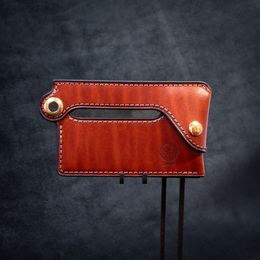Articulated Leather Card Holder Pattern | Smart Pivot Design | AI, SVG, PDF | Hardware-Free Build
