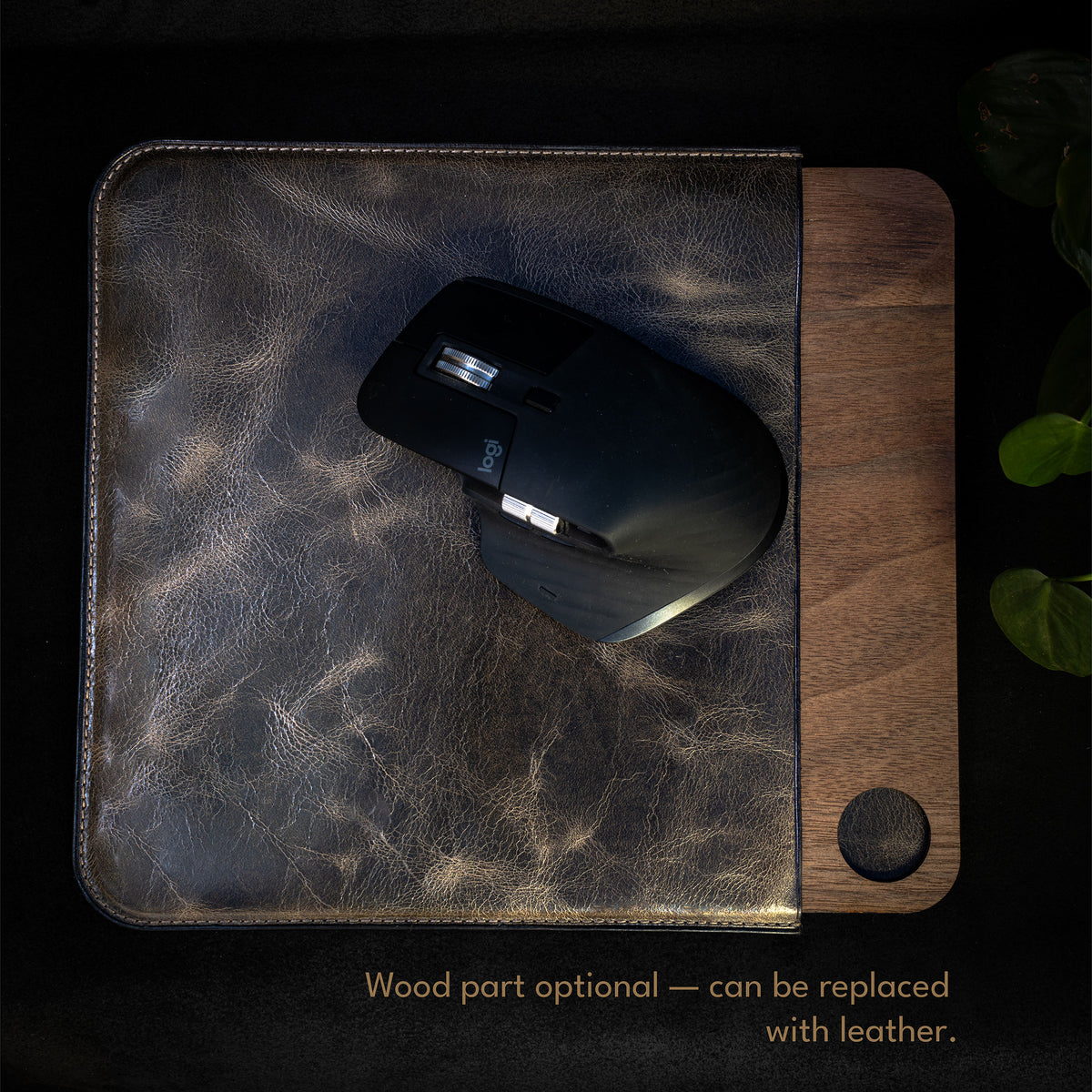 Modèle de Tapis de Souris en cuir et en bois - PDF SVG AI.