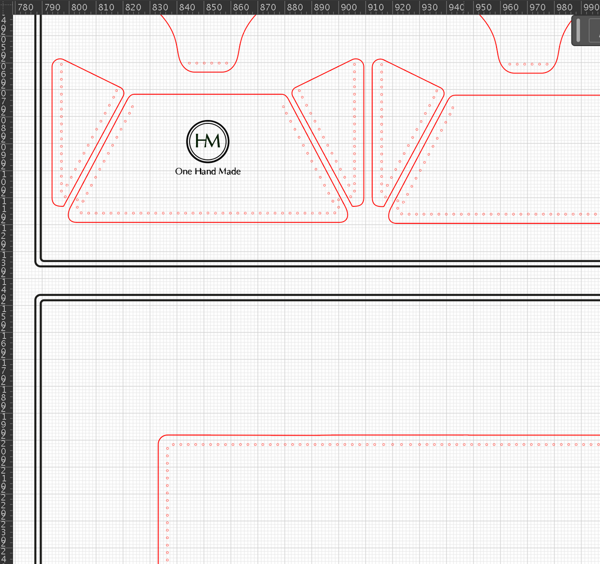 Leather Cardholder Pattern, DIY Wallet Template (pdf, svg, ai)