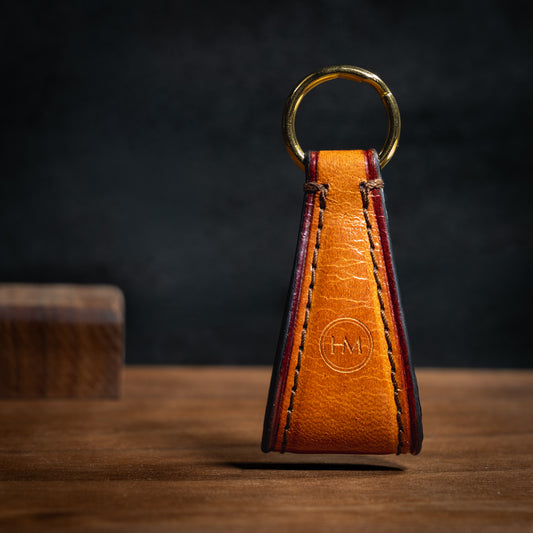 High-end Leather Keychain Pattern Set (3 Designs) – AI, SVG & PDF Templates.