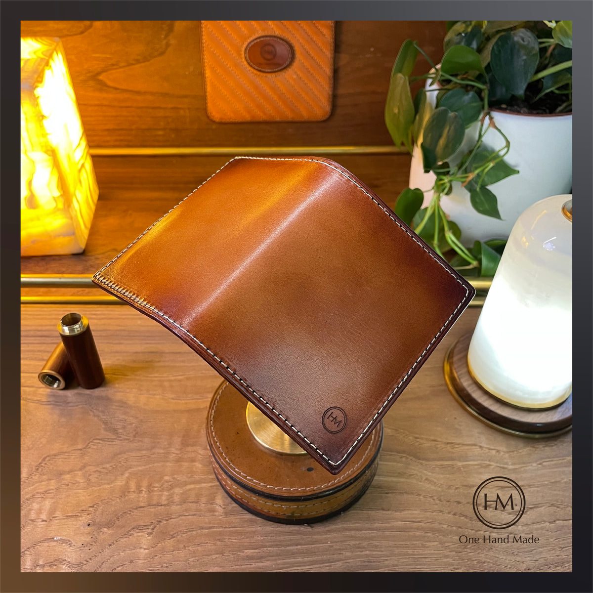 Digital high-end leather cardholder pattern (PDF, SVG, AI).
