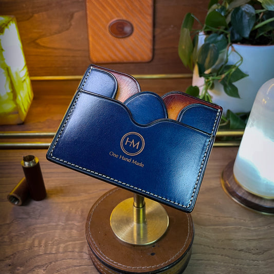 Digital high-end leather cardholder pattern (PDF, SVG, AI).