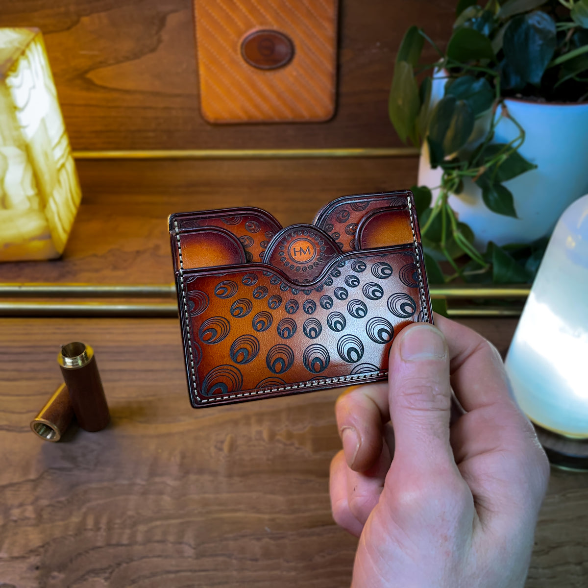 Customizable Leather Wallet Pattern: DIY Cardholder Template (PDF, SVG, Ai File)