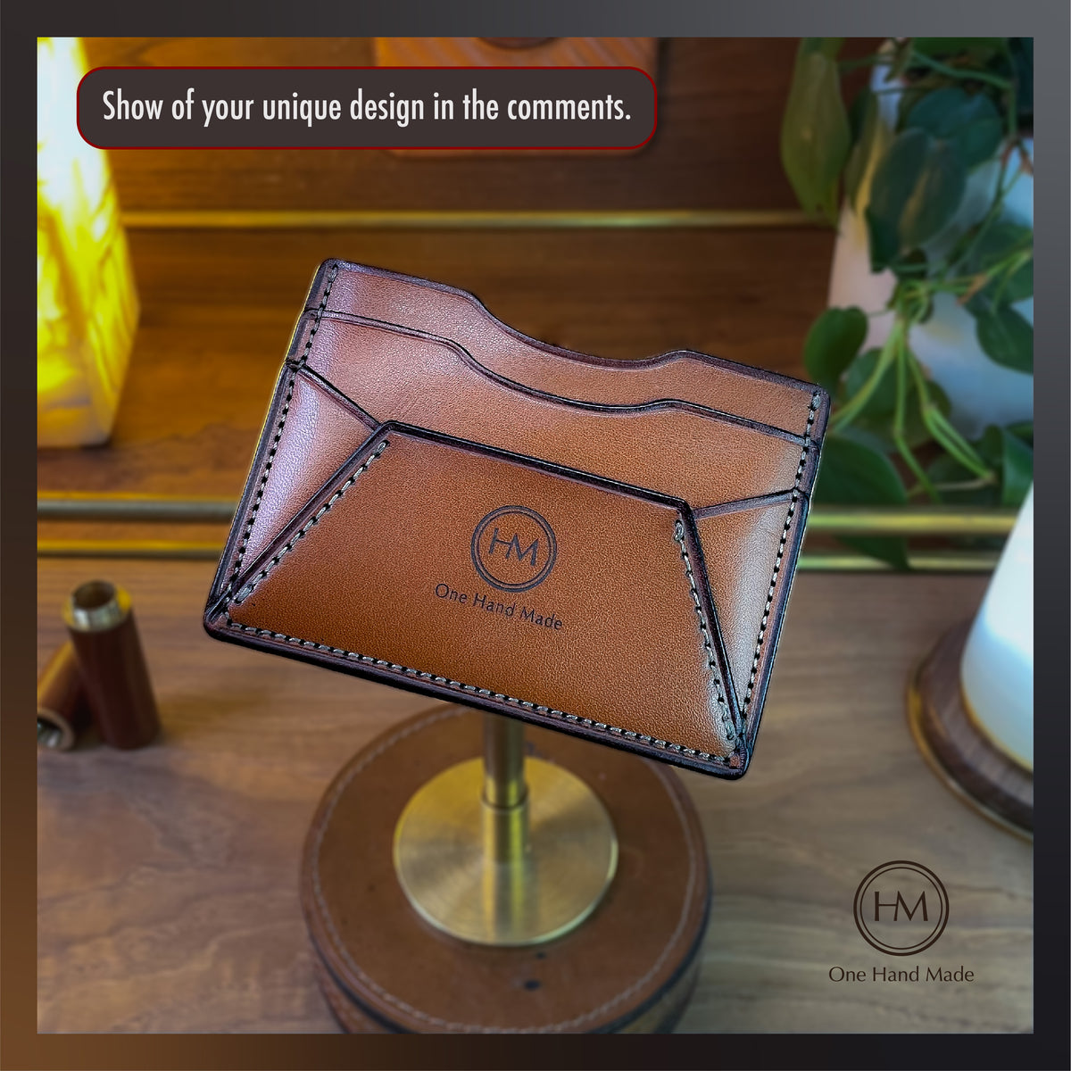Customizable Leather Wallet Pattern: DIY Cardholder Template (PDF, SVG, Ai File)