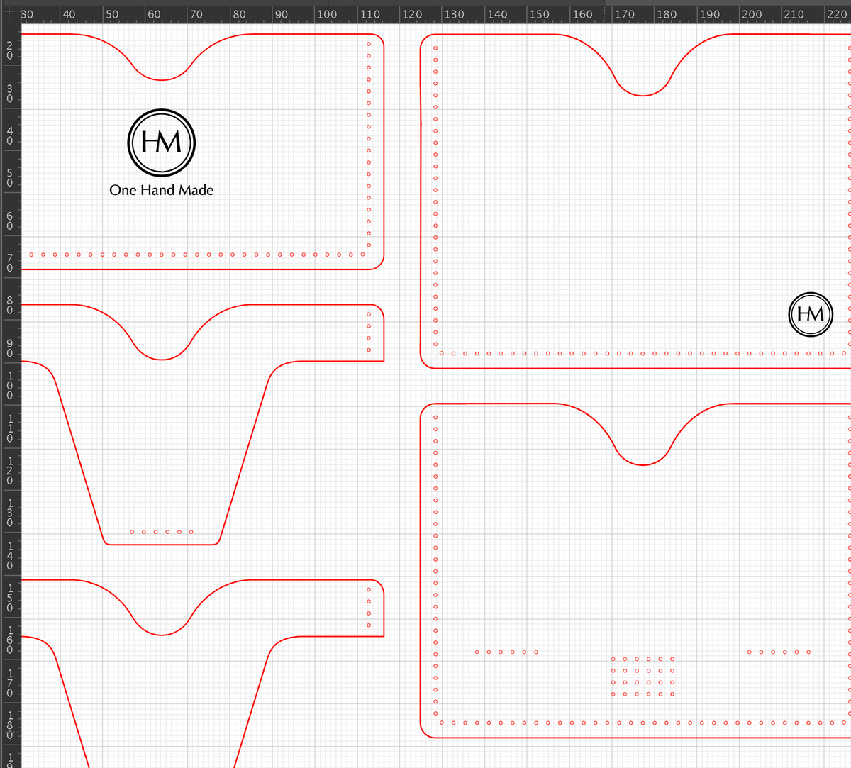 Customizable Leather Wallet Pattern: DIY Cardholder Template (PDF, SVG, Ai File)