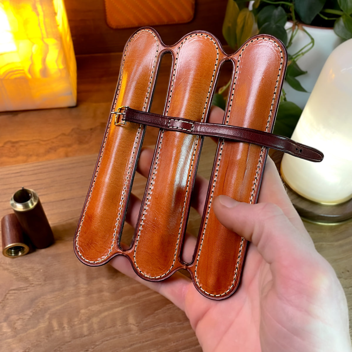 Leather Pen Case - DIY Pattern - Artisanal Leathercraft Model (PDF, SVG, Ai)