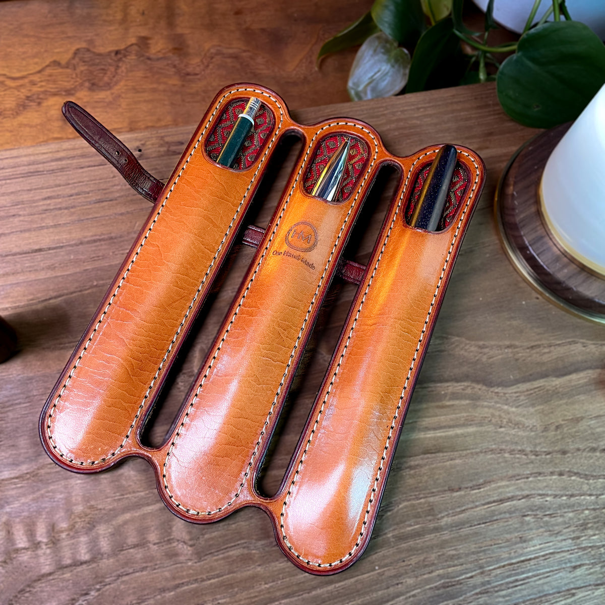 Leather Pen Case - DIY Pattern - Artisanal Leathercraft Model (PDF, SVG, Ai)